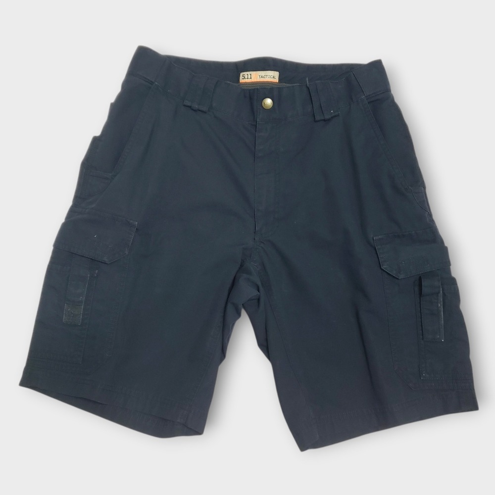 5.11 Tactical Mens Navy Blue Cargo Shorts Ripstop Size 34 Utility Workwear
